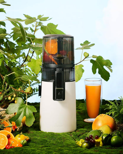Hurom H70ST Nieuwe Slowjuicer | Elektrische koudepers | Sapcentrifuge voor groenten & fruit | 1,8L capaciteit | Automatische sapfunctie | BPA-vrij | 15 jaar garantie | Wit