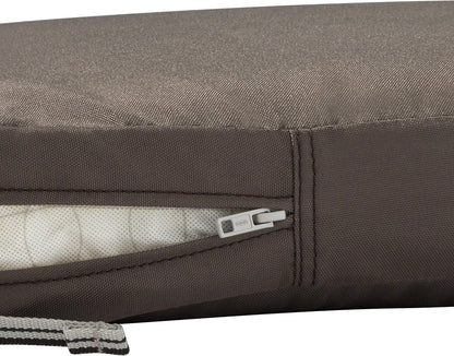 Classic Accessories Ravenna Patio Bank/Settee Kussen Slip Cover & Foam - Duurzaam Buitenkussen, Donker Taupe, 122 cm B x 45 cm D x 7,6 cm dik