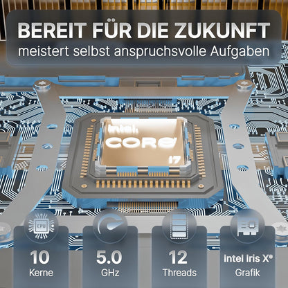 Lux Intel® Core-i5 12 Gen. • NUC 12 Lux PC • 8 kernen, tot 4,4 GHz • 16 GB RAM, 512 GB SSD • WiFi 6E • BT 5.3 • TB 4 • Microsoft Windows 11 Pro • Microcomputer voor thuis en op kantoor