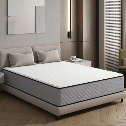 25 cm kingsize matras - hybride bed met binnenvering en traagschuim in een doos voor ultieme ondersteuning en drukverlichting, kingsize matras (200 x 150 x 25 cm)