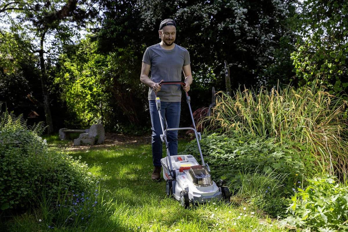 Accu Grasmaaier – Accu Maaier – Elektrische Grasmaaier – Mulchmaaier – Snoerloze Duwmaaier – 33 cm Maaibreedte – Inclusief Accu en Lader