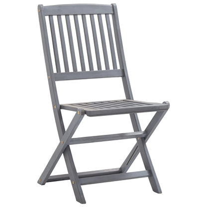 Vidaxl 5/7X Solid Acacia Wooden Garden Set Grey Terrace Set With/Without Armrest