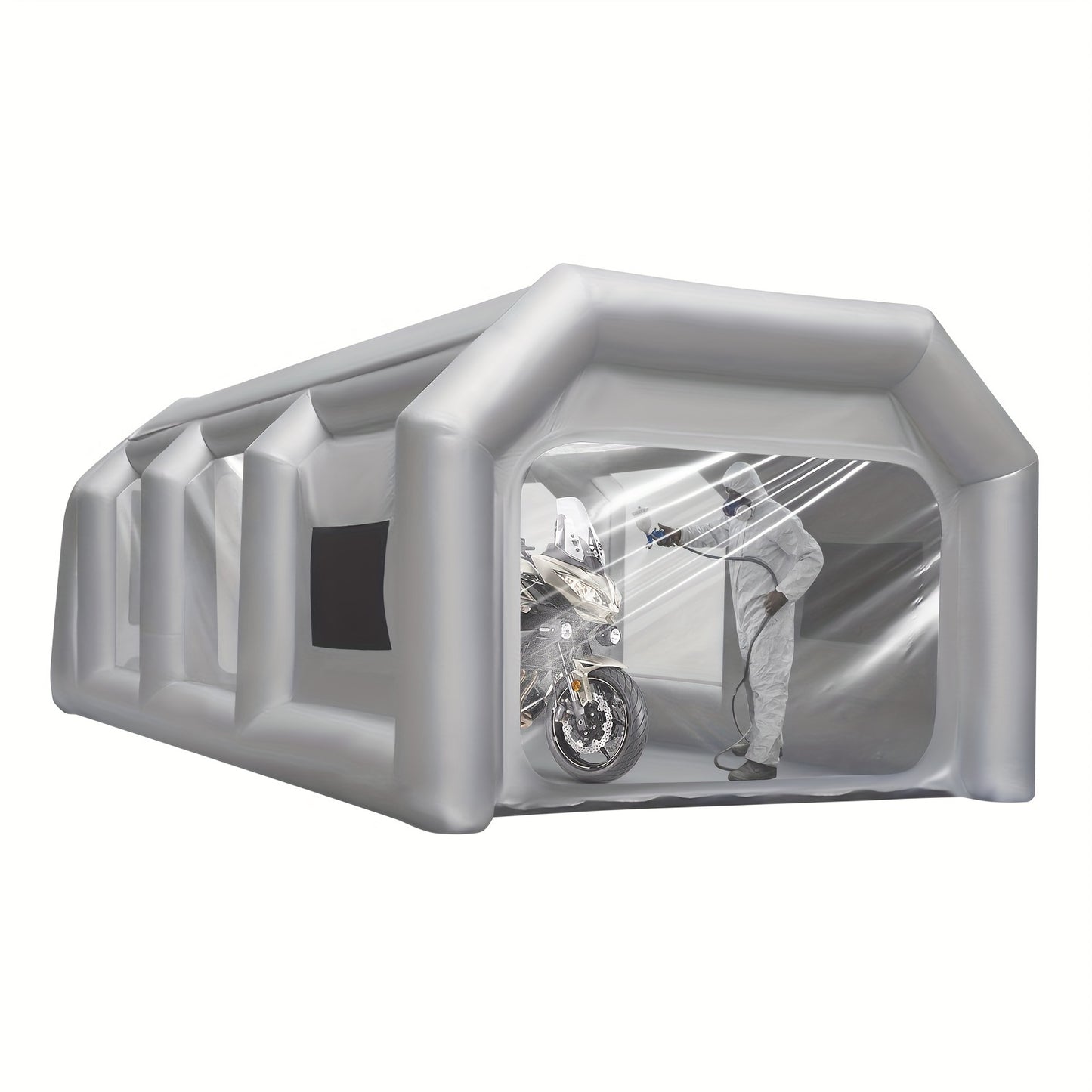 Spuitcabine – Spuitverf Tent – Verfspuitcabine – Spuittent – Verf Shelter – Opblaasbaar – Ruime Werkruimte – Oxford Stof & PVC Frame – Ventilatiesysteem & Snelle Installatie