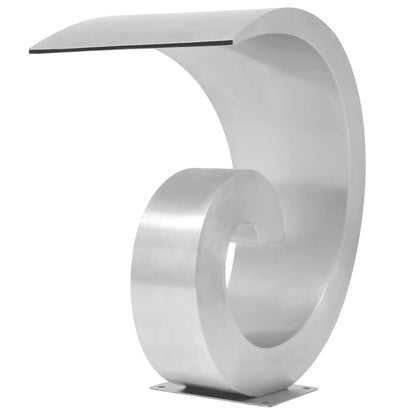 Zwembadfontein – Tuinfontein – Vijverfontein – Waterelement – Waterornament – Roestvrij Staal – Corrosiebestendig – Constante Waterstroom 50x30x53 cm – Chlorine Bestendig