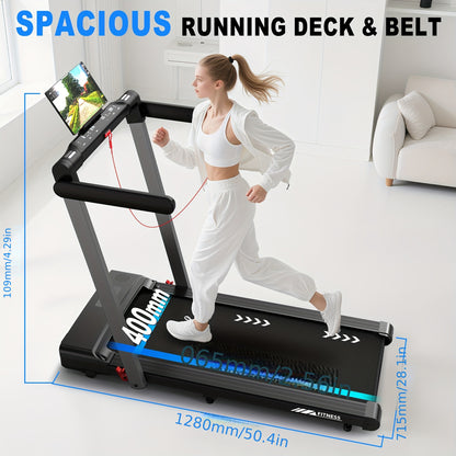 Loopband – Treadmill – Walking Pad – Fitnessapparaat – Hardloopmachine – 3-in-1 Treadmill – 2,5 PK Motor – Bluetooth & App Bediening