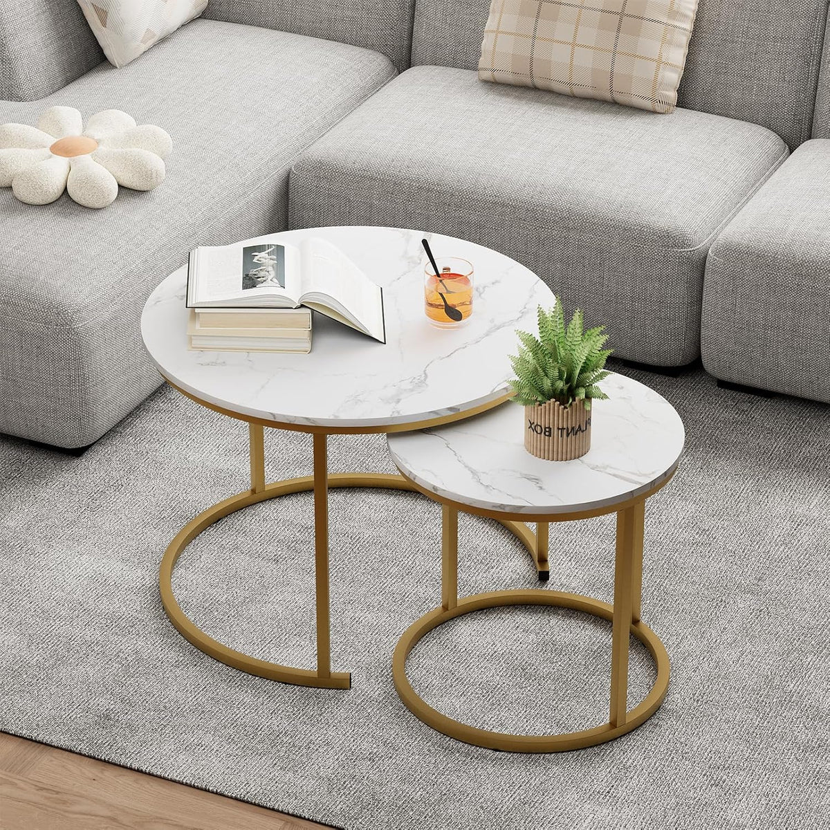 Garden 4 you Set van 2, wit + goud