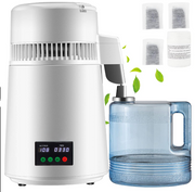Waterdestilleerder - Zuiver Water Maken - Automatisch Distilleerketel -Filteren 1 L/U - 750W - 304 Roestvrij staal - Wit