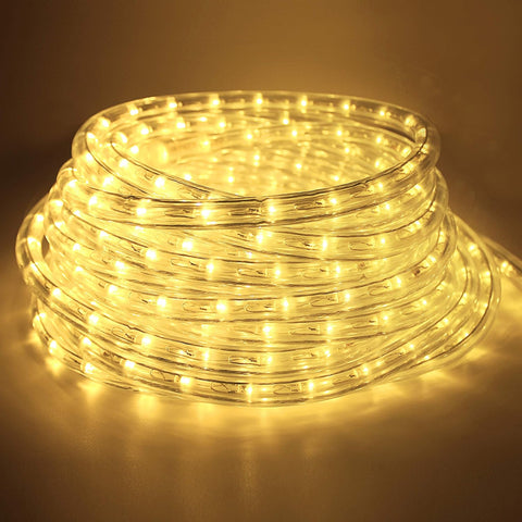 Lichtslinger - Lichtsnoer Buiten - LED-lichtslang -  Waterdicht - voor Decoratie - Verlichting - Tuin - Patio - Achtertuin - Gazebo - Terras - Buiten - 230V - 50 Hz - 30m - Warm Wit