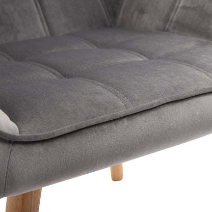 Fauteuil – Loungestoel – Relaxstoel – Accentstoel – Leunstoel – Scandinavisch Design – Fluwelen Bekleding – 67 x 61,5 x 71 cm