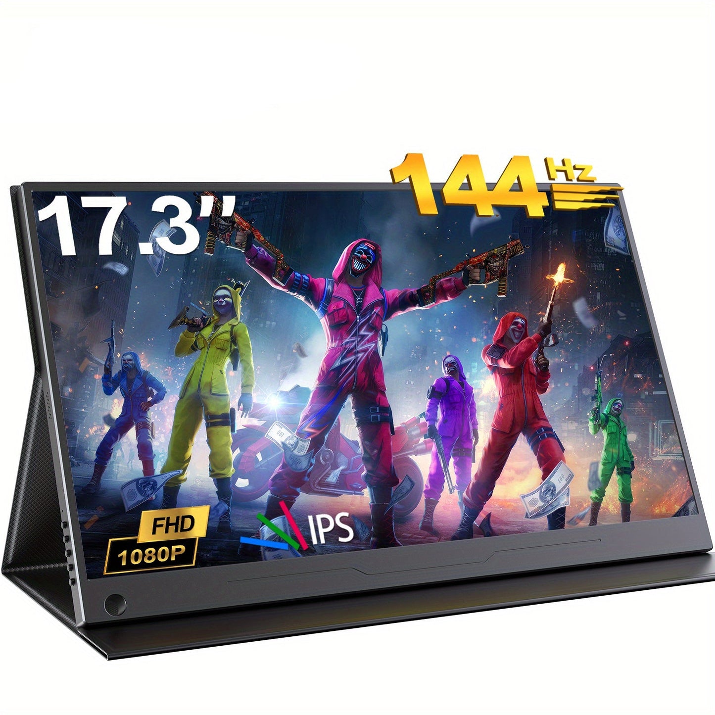 Draagbare Monitor – Portable Scherm – Mobiel Display – Extern Scherm – 17,3 Inch – 144Hz Verversingssnelheid – 100% Adobe RGB Met HDR
