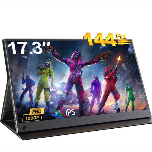 Draagbare Monitor – Portable Scherm – Mobiel Display – Extern Scherm – 17,3 Inch – 144Hz Verversingssnelheid – 100% Adobe RGB Met HDR