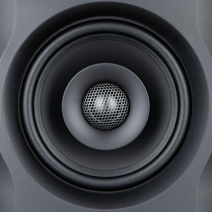 Nearfield Fluid Audio FX50 V2 monitorluidspreker (actieve studiomonitor, 2-weg coaxiale driver, 5 inch woofer, 60 Watt RMS, ideaal voor thuisstudio en professionele opnames, single) zwart