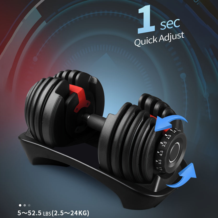 Verstelbare Halter – Dumbbell – Gewicht – Krachttraining – Fitness – 24 kg – Anti-slip Handvat – Duurzaam Metaal