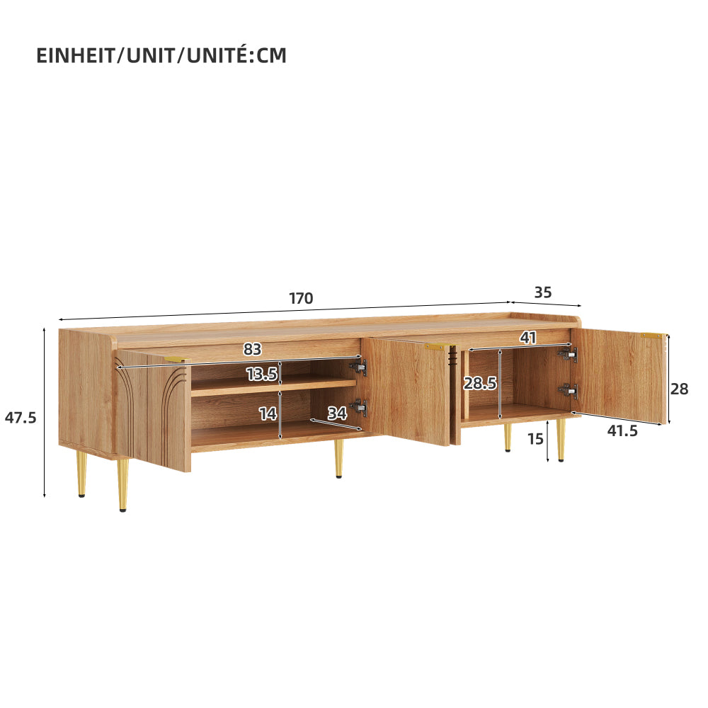 Salontafel – Koffietafel – Bijzettafel – Woonkamertafel – Tafel – Ronde Glazen Blad – Zwarte Metalen Poten – Diameter 79 cm – Gehard Glas 0,8 cm Dik