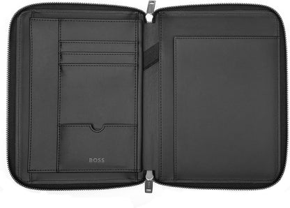 HUGO BOSS Monogram Conference Folder M Black