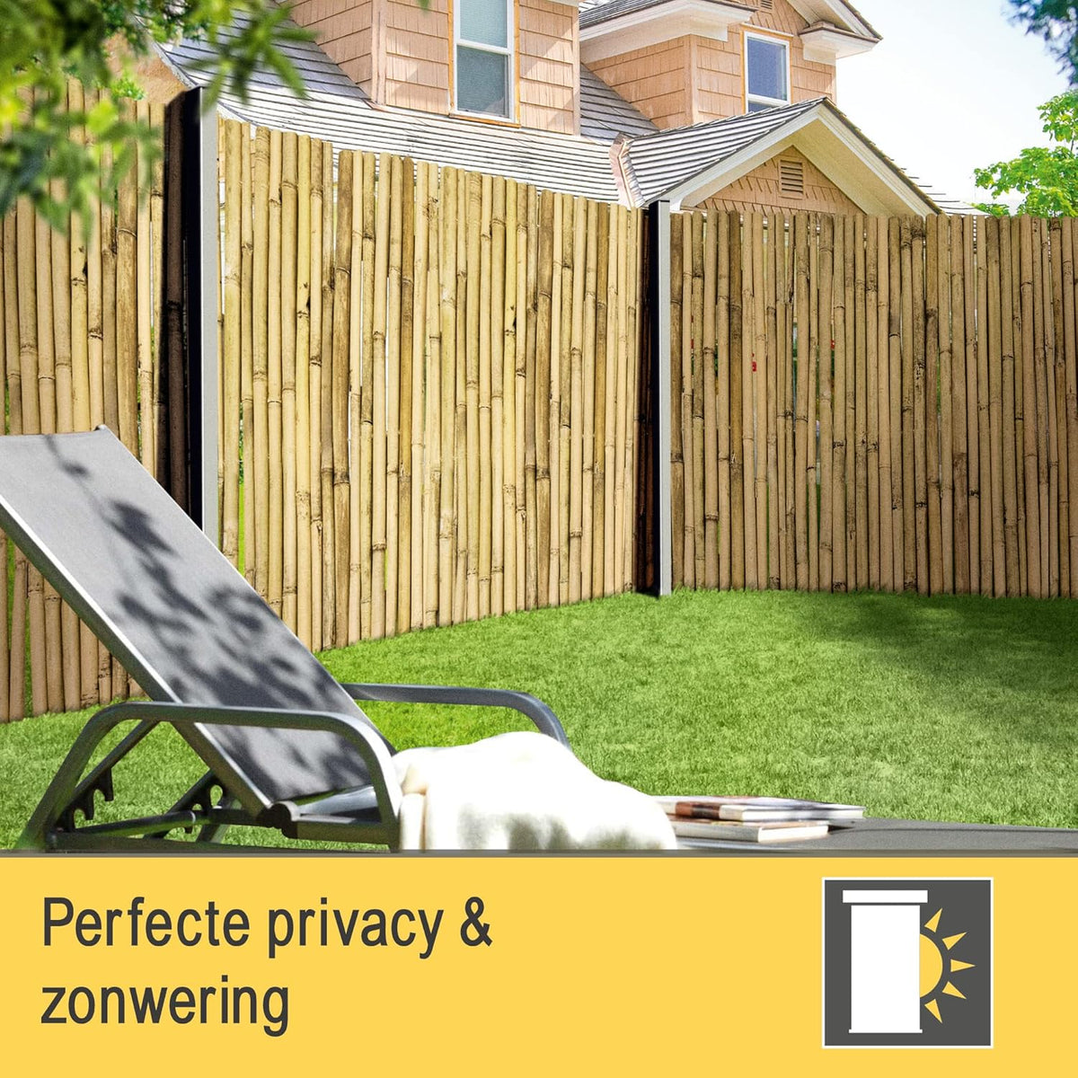 Sol Royal Privacyscherm Bamboe 180x250 cm (HxB) SolVision B38 – Duurzaam & Weerbestendig 100% FSC® Bamboe Balkonscherm Tuinscherm Wind- & Zonbescherming voor Terras Tuin
