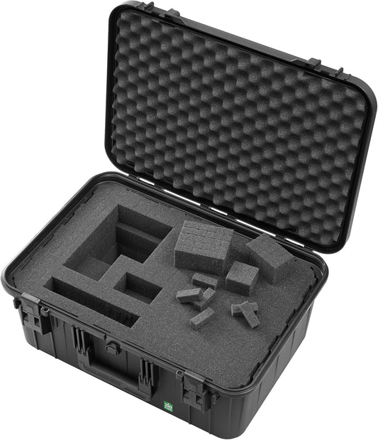 TOMcase ECO Pro, duurzame beschermkoffer gemaakt van 100% gerecycled plastic, met schuimrubberen inleg, waterdicht & stootvast, lichtgewicht draagkoffer, universele koffer, gemaakt in EU, zwart, zwart