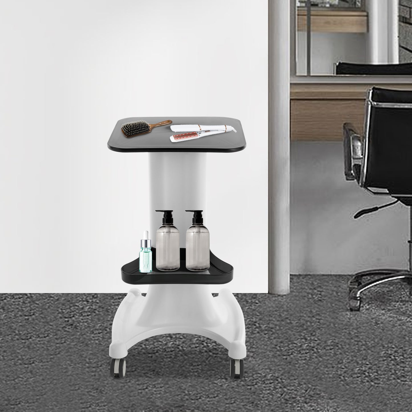 Pedicurekar – Pedicure Trolley – Schoonheidstrolley – Manicure Kar – Mobiele Salonkar – Verstelbare Hoogte – Wieltjes Met Rem