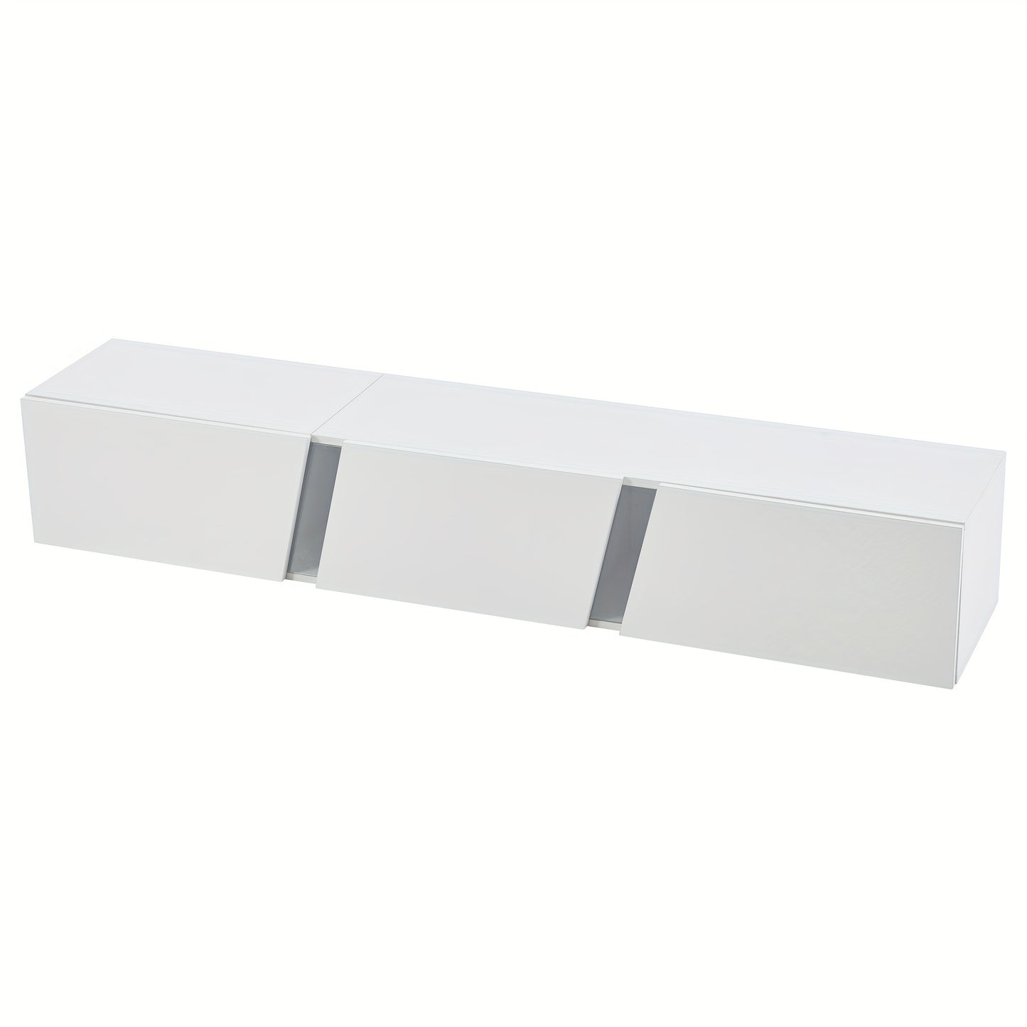Tv-meubel – Tv-kast – Media-meubel – Entertainmentmeubel – TV-dressoir – Modern Minimalistisch Design – Ruimtebesparend Met 3 Deuren – Eenvoudige Montage – Licht Kleur Variant