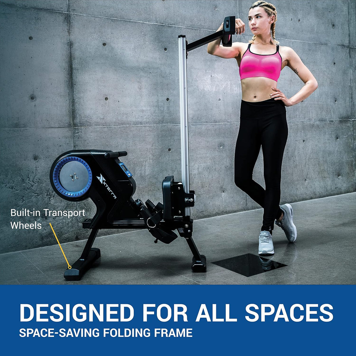 Roeitrainer – Roeimachine – Roeiapparaat – Hometrainer – Fitnessmachine – 8 Magnetische Weerstandsniveaus – Inklapbaar Met Ergonomisch Zadel