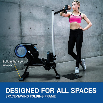 Roeitrainer – Roeimachine – Roeiapparaat – Hometrainer – Fitnessmachine – 8 Magnetische Weerstandsniveaus – Inklapbaar Met Ergonomisch Zadel