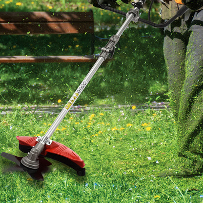 Grasmaaier – Grasmaaier – Grasmaaier Draadloos – Robotmaaier – Grasmaaier Machine – 2-in-1 Benzine Aangedreven – 179,98 cm Maaibreedte – Rugzak Design & Eenvoudig Startmechanisme