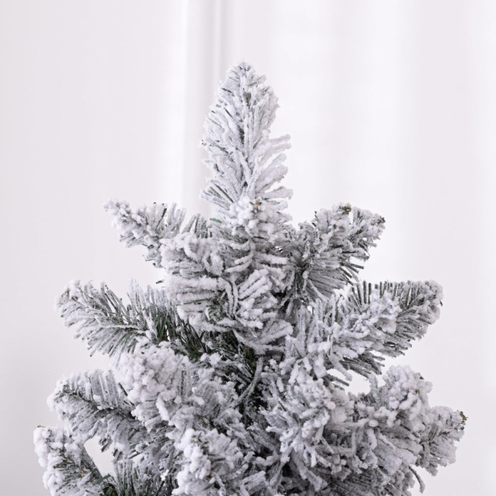 Kerstboom – Kunstkerstboom – Kunstboom – Nepkerstboom – Decoratieve Kerstboom – 180 cm – Brandwerend Materiaal – Metalen Standaard – Groen – Zonder Verlichting