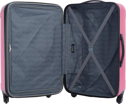 Travelers Club Midtown 4-delige bagageset met harde behuizing, Bubble Gum
