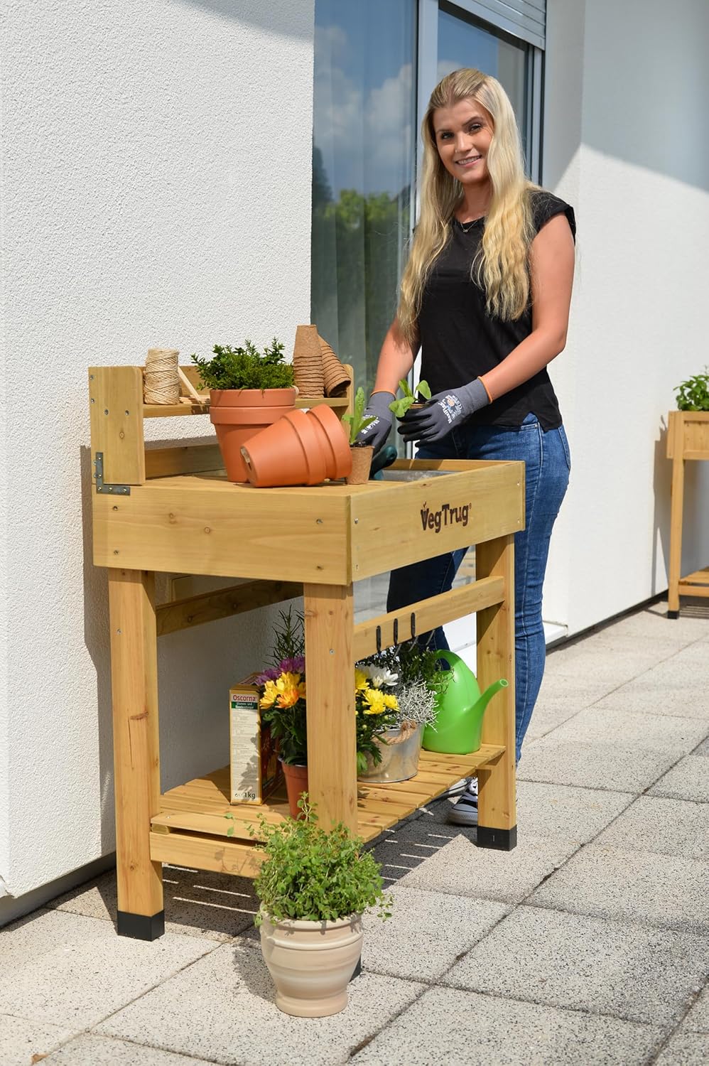 Deluxe Potting Table - Natural (FSC 100%)