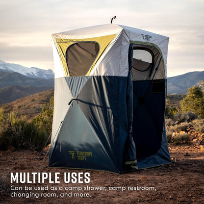 Jet Set Hub Camping Tent, Eenvoudige 90 seconden opstelling, Waterdicht, UV-bestendig, ruime opbergmogelijkheden, Deep Blue
