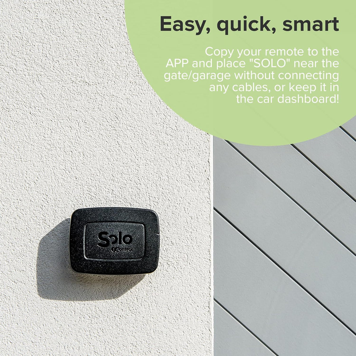 1Control SOLO 2ª GEN, draadloze Bluetooth-poortopener voor telefoon/smartphone om poorten en garagedeuren te openen Gecontroleerd met afstandsbediening, x 4 poorten en 10 gebruikers, Made in Italy