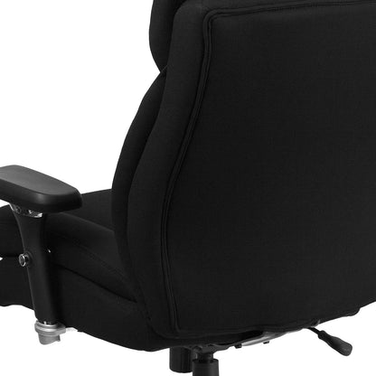 Flash Furniture HERCULES Serie 24/7 Intensief Gebruik Big & Tall 400 lbs. Beoordeelde Zwarte Stof Executive Ergonomische Bureaustoel met Lumbale Knop