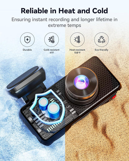 Dashcam – Dashboardcamera – Autocamera – Rijcamera – Autorecorder – 3-Kanaals – 4K Voor, 2.5K Achter, 1080P Interieur – Full-Color Nachtzicht