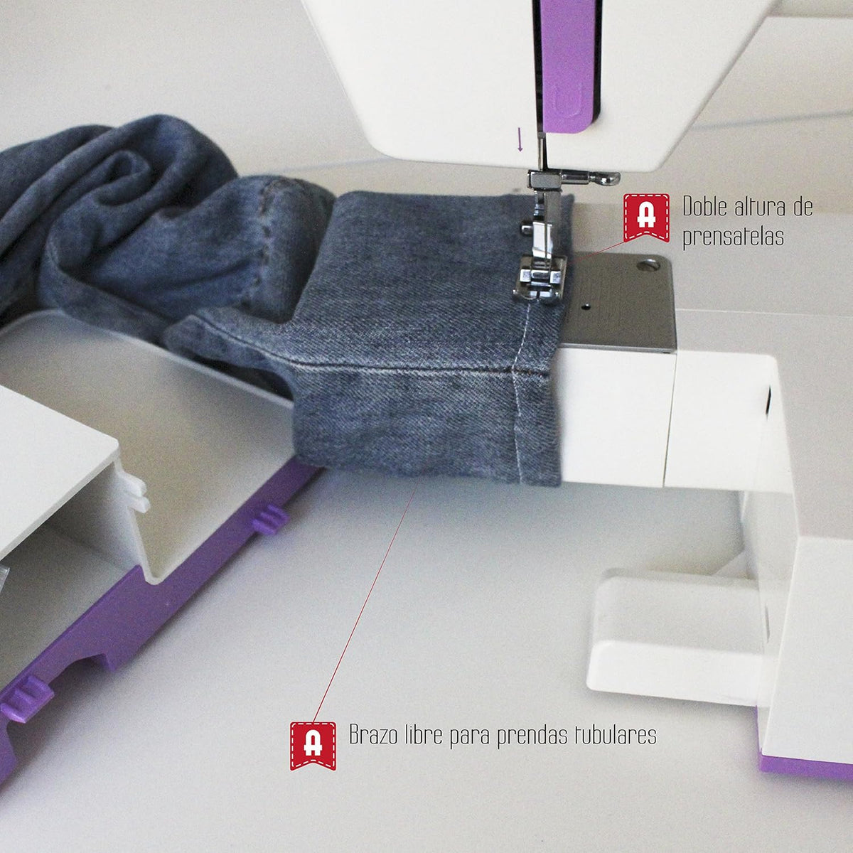 Naaimachine – Stikmachine – Huishoudnaaimachine – Naaimachine Voor Beginners – Hobbynaaimachine – 31 Steekprogramma’s – Automatische Steekinstelling Voor Elastische Stoffen