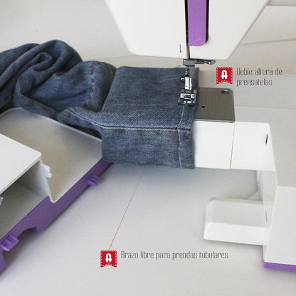 Naaimachine – Stikmachine – Huishoudnaaimachine – Naaimachine Voor Beginners – Hobbynaaimachine – 31 Steekprogramma’s – Automatische Steekinstelling Voor Elastische Stoffen