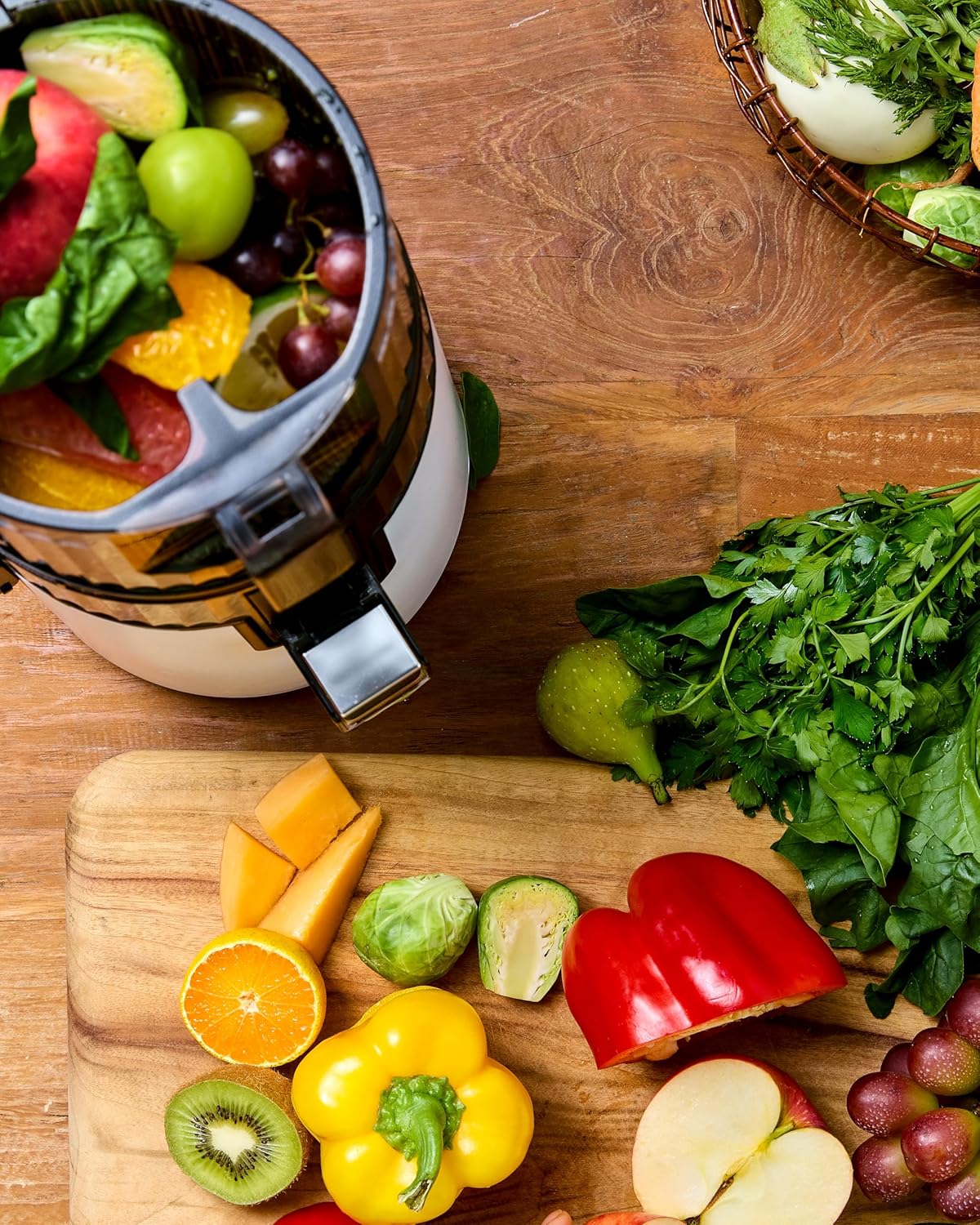 Hurom H70FT Nieuwe Slowjuicer | Elektrische koudepers | Sapcentrifuge voor groenten & fruit | 1,8L capaciteit | Automatische sapfunctie | BPA-vrij | 15 jaar garantie | titanium grijs