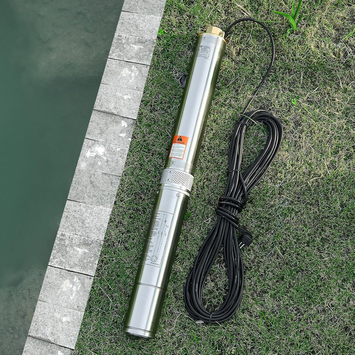 Diepbronpomp – Dompelpomp – Waterpomp – Putpomp – Fonteinpomp – 750 W Uitgangsvermogen – IP68 Waterdicht Met 20 m Kabel