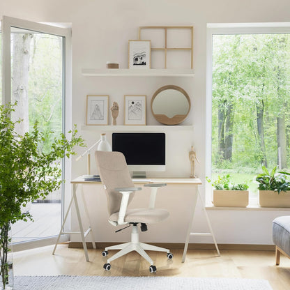 hjh OFFICE Thuisgebruik bureaustoel COSIO II Stof Beige