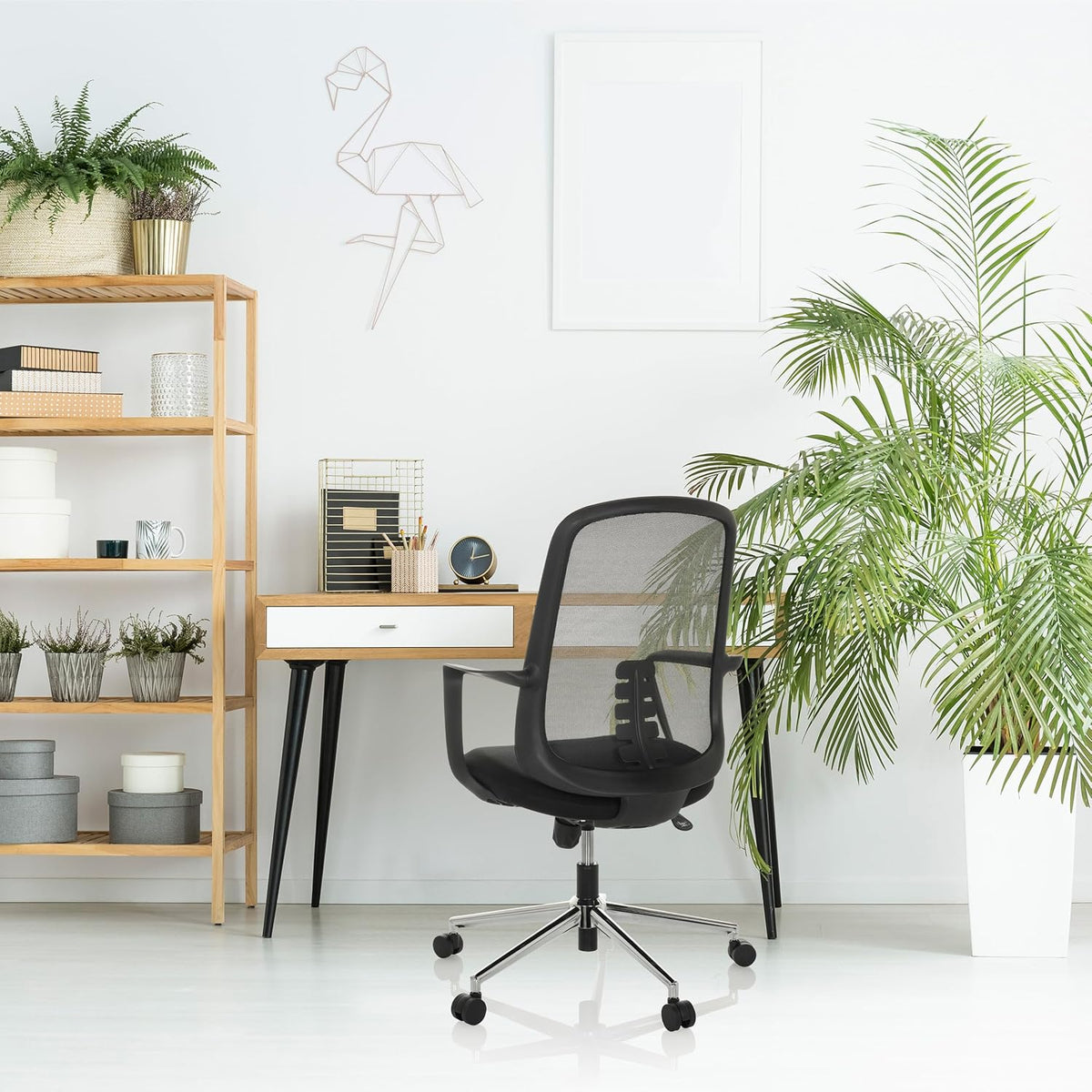 hjh OFFICE Thuisgebruik bureaustoel SEDIOLO B stof/netstof Zwart