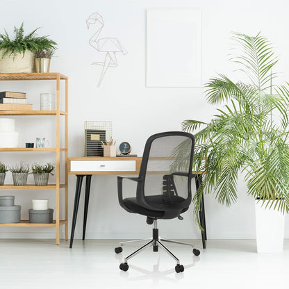 hjh OFFICE Thuisgebruik bureaustoel SEDIOLO B stof/netstof Zwart