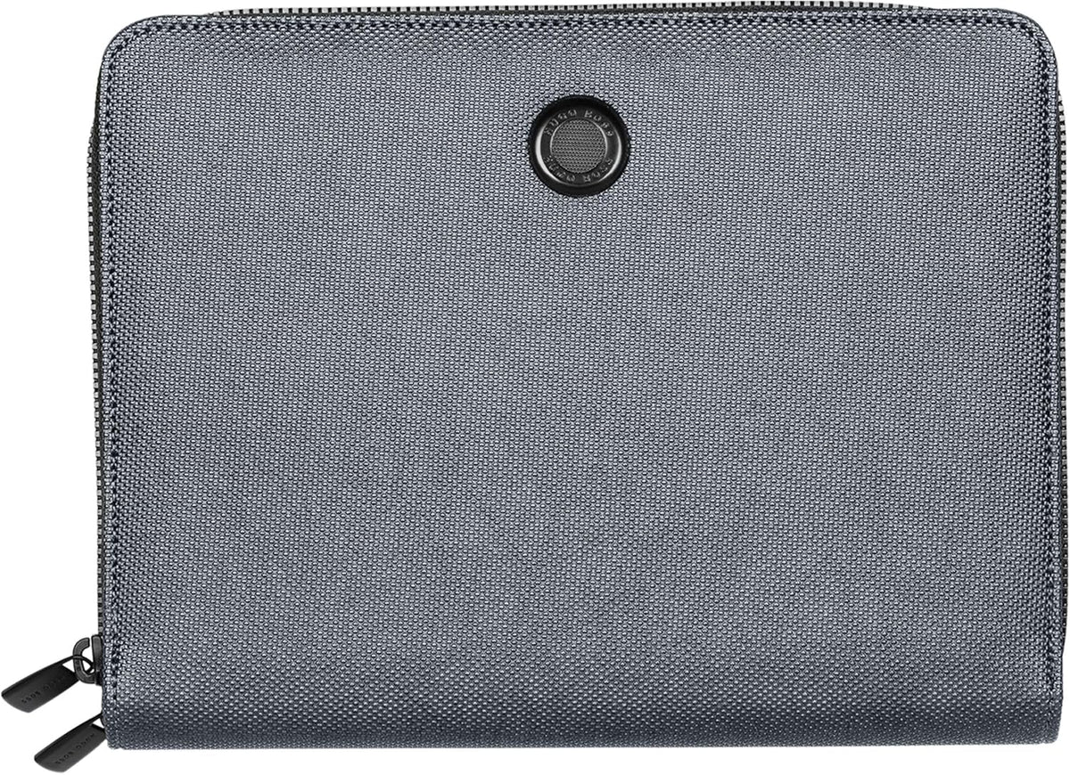 Hugo Boss Conference Folder Gleam A5 Donkergrijs