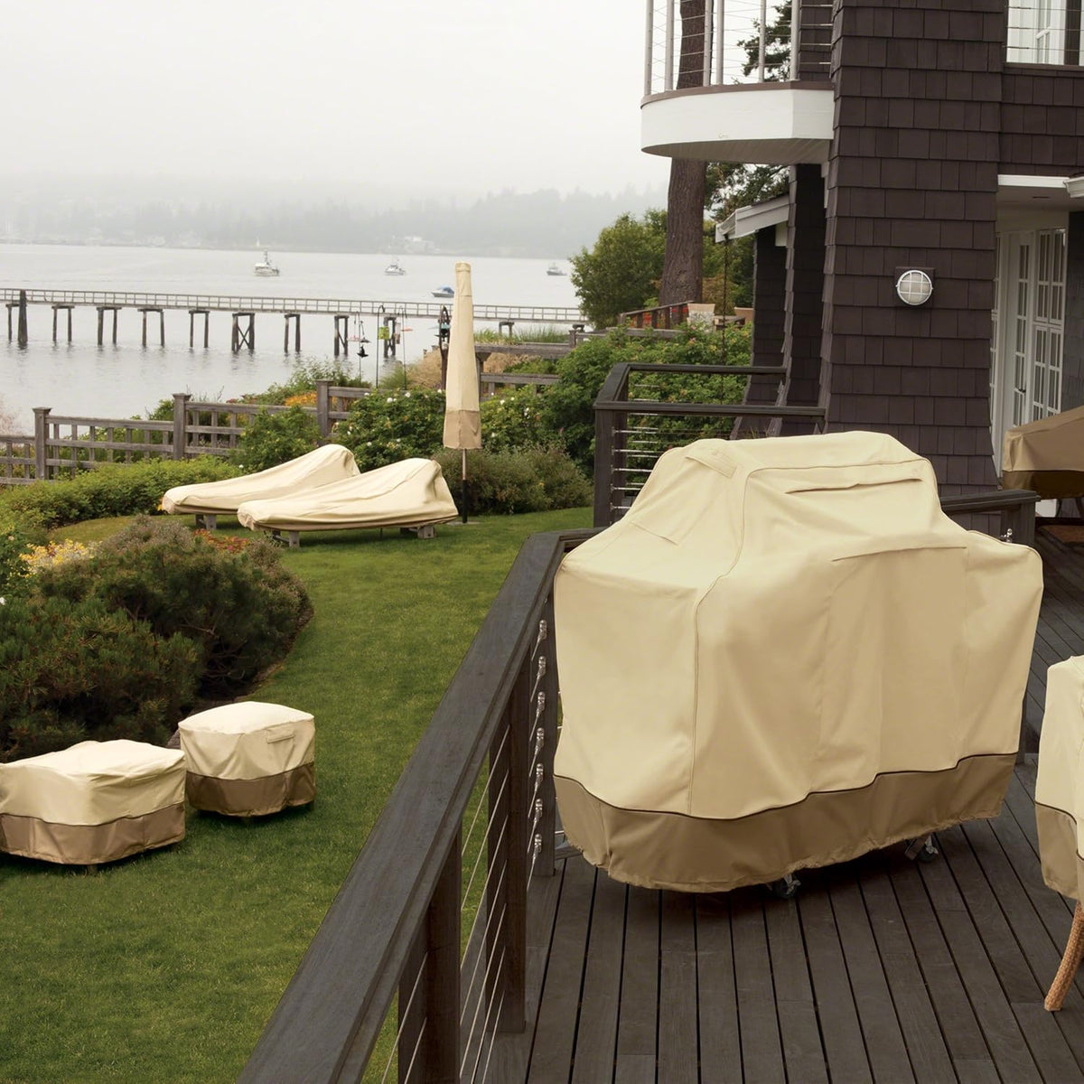 Classic Accessories 55-883-041501-00 Patio Furniture Cover 140" x 70"