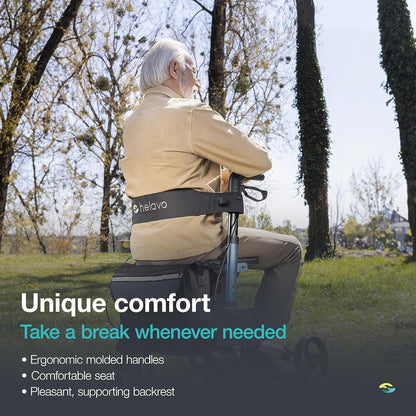 Helavo opvouwbare premium rollator - Lichtgewicht aluminium - Maximale mobiliteit binnen en buiten