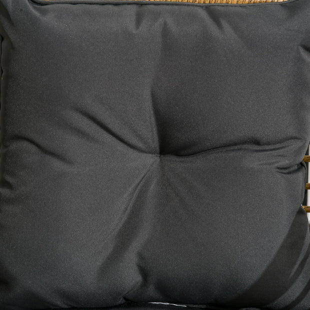 Tuinstoelen - Tuinmeubelen - 3-Delige - Tuin Eettafelstoelen - Inklapbaar Stoelen & Tafel - Weerbestendig - Stabiel - met Kussen - voor Terras - Balkon - Staal - 46 x 37 cm Tafel - 62 x 65 x 78 cm Stoel - Zand/Zwart