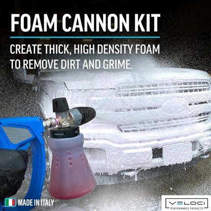Foamkanon – Schuimkanon – Foam Gun – Schuimsproeier – Foam Cannon – Verstelbare Nozzle – 1 Liter Fles – Geschikt Voor Hogedrukreinigers