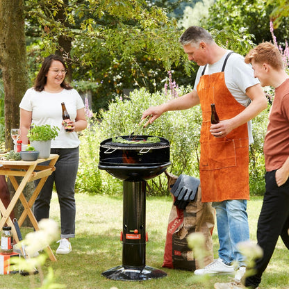 Barbecook houtskoolbarbecue Loewy 50 uit email zwart 47.5cm H 99cm