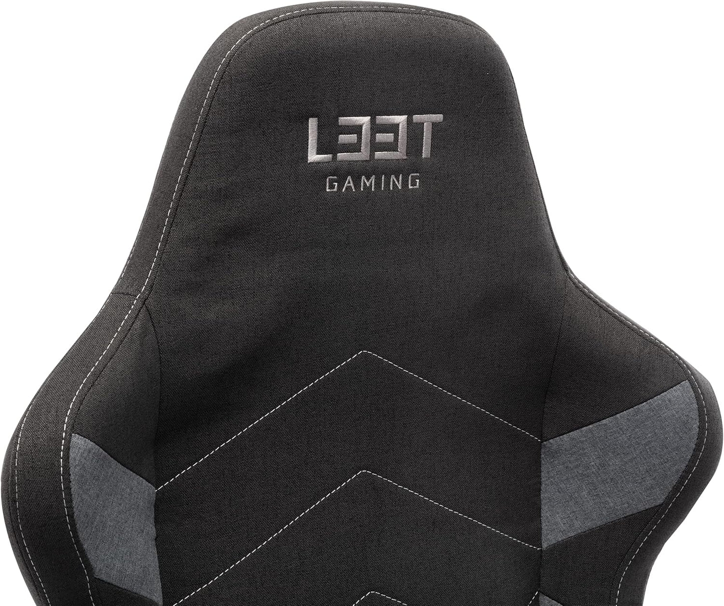 L33T Gaming Gamingstoel, kunstleer, donkergrijs, normaal