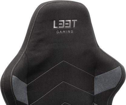 L33T Gaming Gamingstoel, kunstleer, donkergrijs, normaal