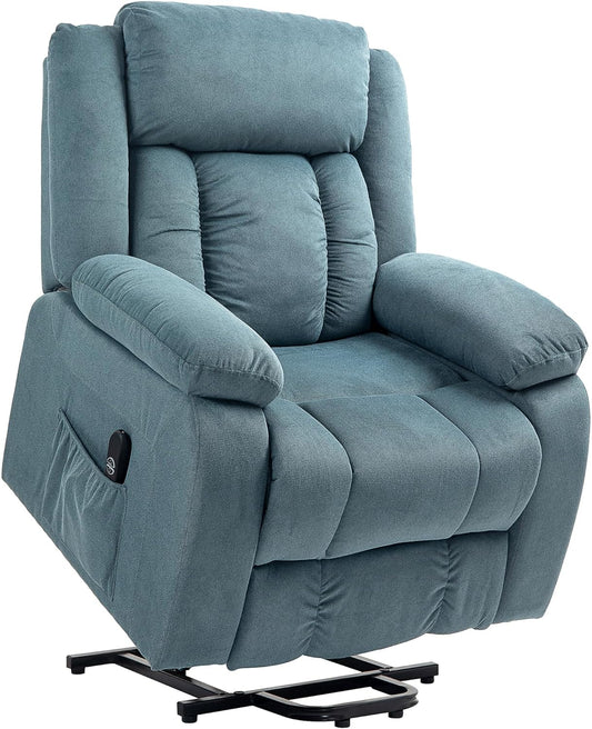 Relaxstoel – Sta-op Stoel – Elektrische Fauteuil – TV Stoel – Verstelbare Lounge Stoel – Sta-op Functie – Fluwelen Bekleding