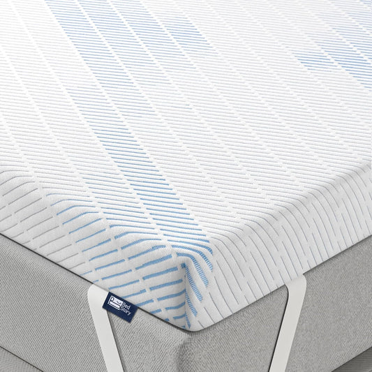 Memory Foam Matras Topper – Matras Topper 180x200 – Tweepersoons Matras Topper – Slaapmatje – Matrasonderlegger – 7 cm Dik – Verkoelende Gel